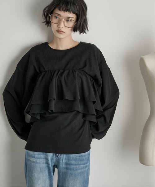 フリルビスチェセットリブロンT（Tシャツ/カットソー）｜THE YOn