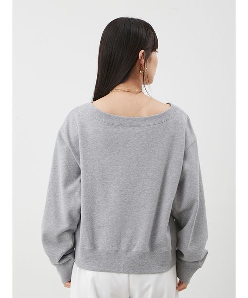 Mila Owen(ミラオーウェン)の「マルチウェイオフショルスウェットプルオーバー(スウェット・レディース・ピンク/グレー/チャコールグレー・F)」の10枚目の写真