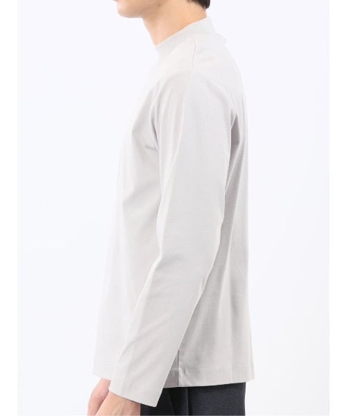 TAKA-Q(タカキュー)の「Tシャツ メンズ 長袖 ストレッチ 綿 コットン 無地 シルケット スムス モックネック ドレスT(Tシャツ/カットソー・メンズ・ブラック/ライトグレー・LARGE/S/MEDIUM/X-LARGE)」の10枚目の写真