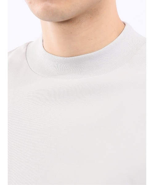 TAKA-Q(タカキュー)の「Tシャツ メンズ 長袖 ストレッチ 綿 コットン 無地 シルケット スムス モックネック ドレスT(Tシャツ/カットソー・メンズ・ブラック/ライトグレー・LARGE/S/MEDIUM/X-LARGE)」の12枚目の写真