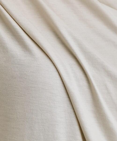 OPAQUE.CLIP（オペークドットクリップ）の「【es】アシメドレープカットソー【洗濯機OK】（Tシャツ/カットソー・レディース・ライトベージュ/ブラウン系その他・36/38）」の6枚目の写真