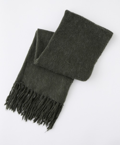セール】【CLEL】Alpaca Blend Reversible Shaggy Large Scarf