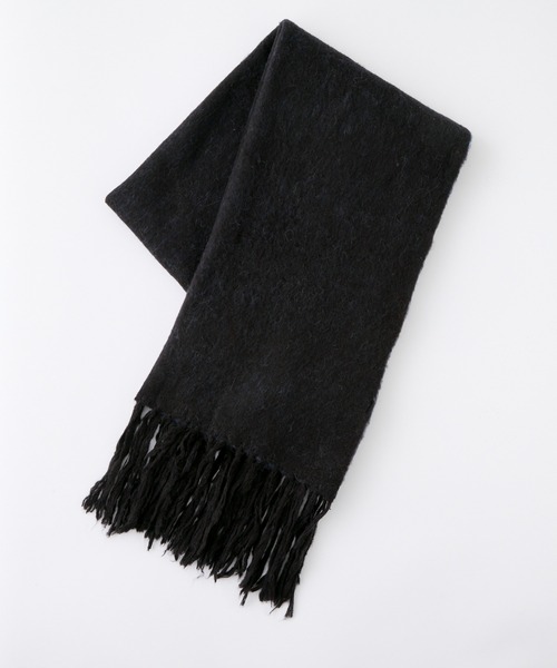 セール】【CLEL】Alpaca Blend Reversible Shaggy Large Scarf