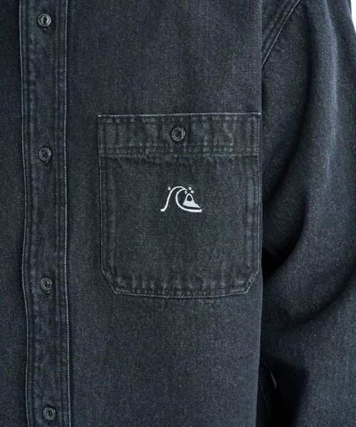 Quiksilver(クイックシルバー)の「DENIM WASH SHIRT/クイックシルバー長袖デニムシャツ(シャツ/ブラウス・メンズ・ブラック/グレー・MEDIUM/LARGE/X-LARGE)」の8枚目の写真