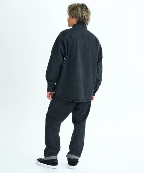 Quiksilver(クイックシルバー)の「DENIM WASH SHIRT/クイックシルバー長袖デニムシャツ(シャツ/ブラウス・メンズ・ブラック/グレー・MEDIUM/LARGE/X-LARGE)」の16枚目の写真
