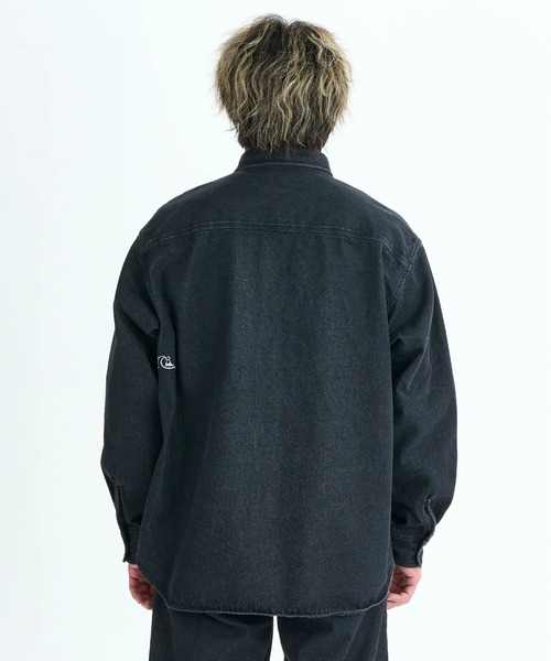 Quiksilver(クイックシルバー)の「DENIM WASH SHIRT/クイックシルバー長袖デニムシャツ(シャツ/ブラウス・メンズ・ブラック/グレー・MEDIUM/LARGE/X-LARGE)」の21枚目の写真