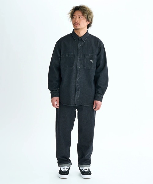 Quiksilver(クイックシルバー)の「DENIM WASH SHIRT/クイックシルバー長袖デニムシャツ(シャツ/ブラウス・メンズ・ブラック/グレー・MEDIUM/LARGE/X-LARGE)」の22枚目の写真