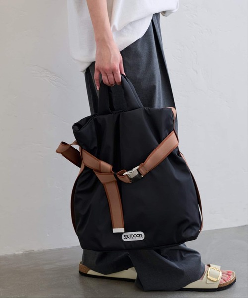 U by SPICK&SPAN(ユーバイスピックアンドスパン)の「≪WEB限定追加≫【OUTDOOR/アウトドア】別注 Puilting 2way Tote14(トートバッグ・レディース・ブラック・FREE)」の6枚目の写真