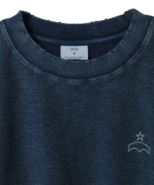 CONVERSE TOKYO（コンバーストウキョウ）の「【HL】FADED REVERSE SWEAT (SET-UP)（スウェット・レディース・ネイビー/ブラック・FREE）」の6枚目の写真