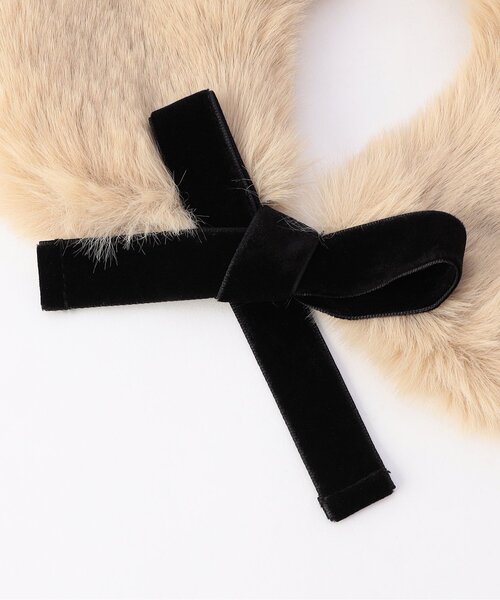 apres les cours（アプレレクール）の「ファーティペット（ネックウォーマー/スヌード・キッズ・ベージュ/アイボリー・100/140）」の8枚目の写真