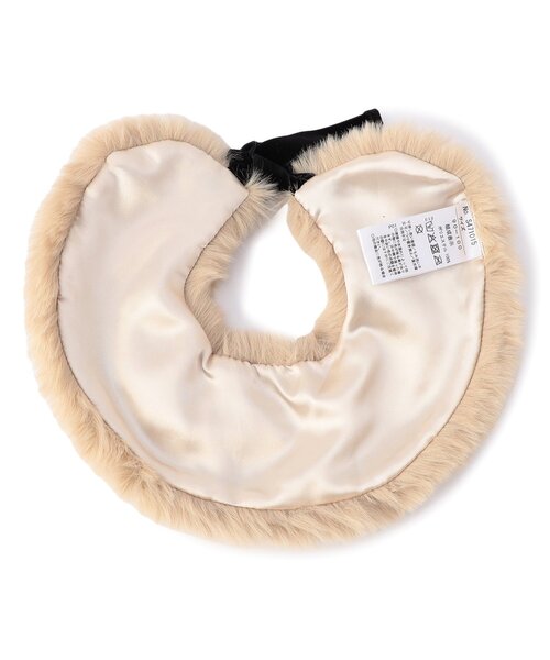 apres les cours（アプレレクール）の「ファーティペット（ネックウォーマー/スヌード・キッズ・ベージュ/アイボリー・100/140）」の6枚目の写真