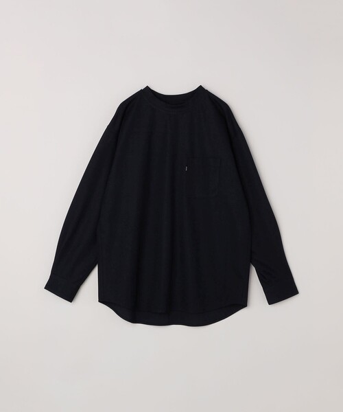 SHIPS any(シップス エニィ)の「SHIPS any: 360° THE CIRCLE STRETCH ジャガード ジャージー ポケット Tシャツ(ロンT/セットアップ対応)◇(Tシャツ/カットソー・メンズ・ベージュ/ネイビー/チャコールグレー・SMALL/MEDIUM/LARGE/X-LARGE)」の19枚目の写真