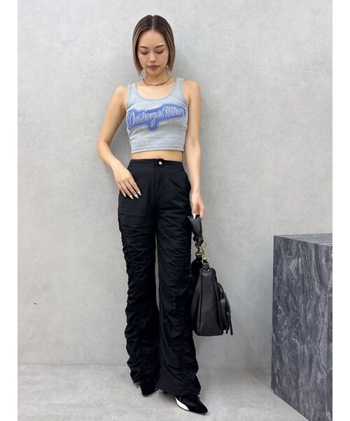 EVRIS（エヴリス）の「ギャザーフレアパンツ（その他パンツ・レディース・ブラック/ブラウン・SMALL/MEDIUM）」の19枚目の写真