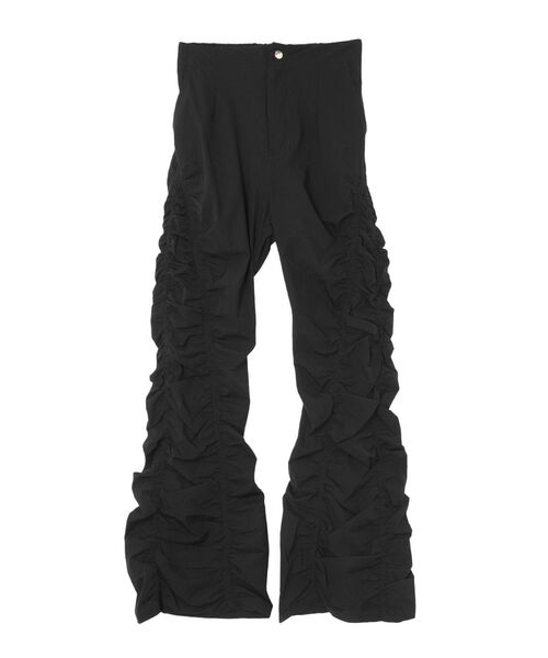 EVRIS（エヴリス）の「ギャザーフレアパンツ（その他パンツ・レディース・ブラック/ブラウン・SMALL/MEDIUM）」の7枚目の写真