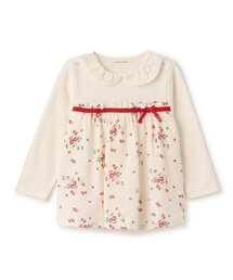 【オーガニック】野イチゴ長袖チュニック【日本製】