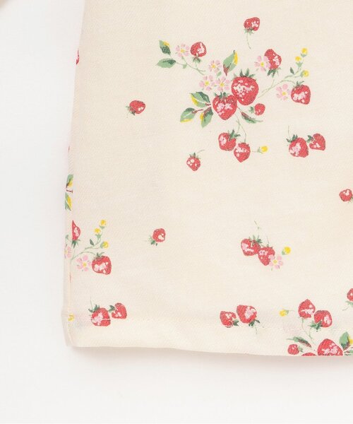 sense of wonder（センスオブワンダー）の「【オーガニック】野イチゴ長袖チュニック【日本製】（チュニック・キッズ・ホワイト系・80ｃｍ/90cm/100cm/110cm/120cm）」の5枚目の写真