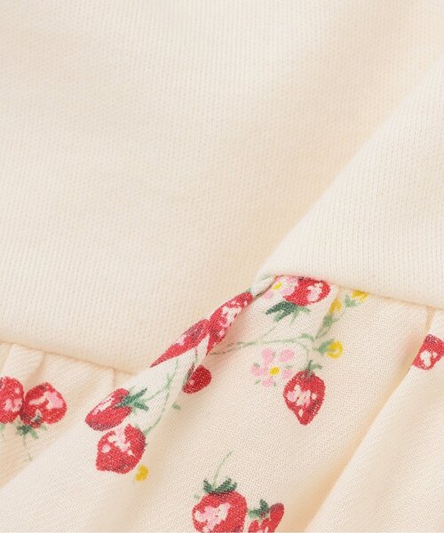 sense of wonder（センスオブワンダー）の「【オーガニック】野イチゴ長袖チュニック【日本製】（チュニック・キッズ・ホワイト系・80ｃｍ/90cm/100cm/110cm/120cm）」の7枚目の写真