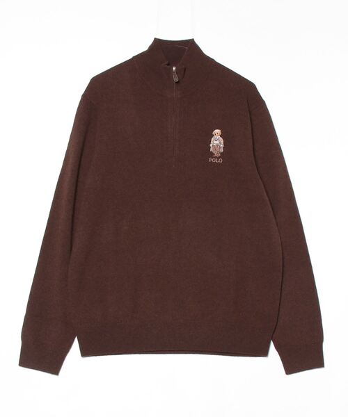 ポロ ラルフローレン ベアウールクォータージップセーター 秋冬 サイズM 新品 POLO RALPH LAUREN - ポロラルフローレン Polo ベアウールクォーター