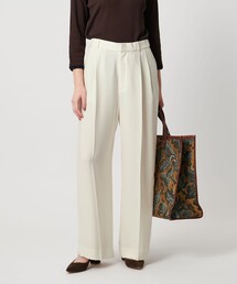UNITED ARROWS | 2タック ワイドパンツ WHITE ‐ウォッシャブル‐(スラックス)