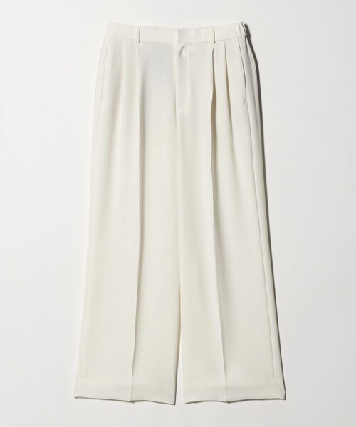UNITED ARROWS（ユナイテッドアローズ）の「2タック ワイドパンツ WHITE ‐ウォッシャブル‐（スラックス・レディース・オフホワイト・36/40/34/38）」の7枚目の写真