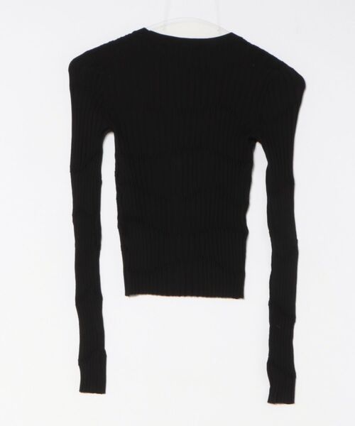 Desigual(デシグアル)の「テクスチャ付きフィットカーディガン(カーディガン/ボレロ・レディース・ブラック・S/M/XS/L/XL)」の6枚目の写真