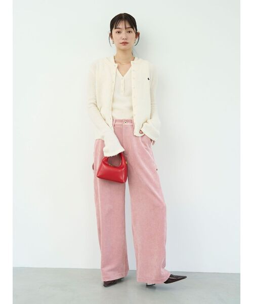 UNIVERSAL OVERALL（ユニバーサルオーバーオール）の「【UNIVERSALOVERALLコラボ】ペインターパンツ（その他パンツ・レディース・ピンク/アイボリー・SMALL/MEDIUM）」の8枚目の写真