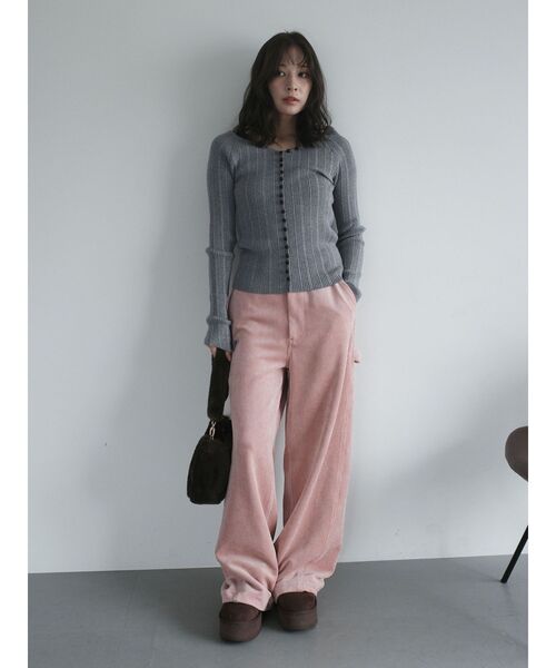 UNIVERSAL OVERALL（ユニバーサルオーバーオール）の「【UNIVERSALOVERALLコラボ】ペインターパンツ（その他パンツ・レディース・ピンク/アイボリー・SMALL/MEDIUM）」の13枚目の写真