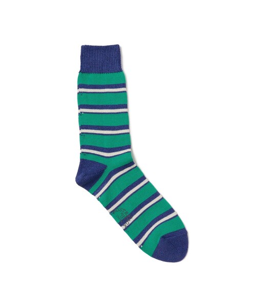 B:MING by BEAMS（ビーミングバイビームス）の「ROSTER SOX / ラメ ボーダー ソックス（ソックス/靴下・メンズ・ブルー/グレー・ONE SIZE）」の2枚目の写真