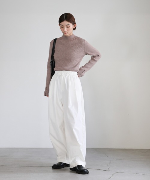 select MOCA（セレクトモカ）の「スリーブスリットプチハイリブニット（ニット/セーター・レディース・アイボリー/ブラック/グレー/ブラウン/ベージュ・FREE）」の17枚目の写真