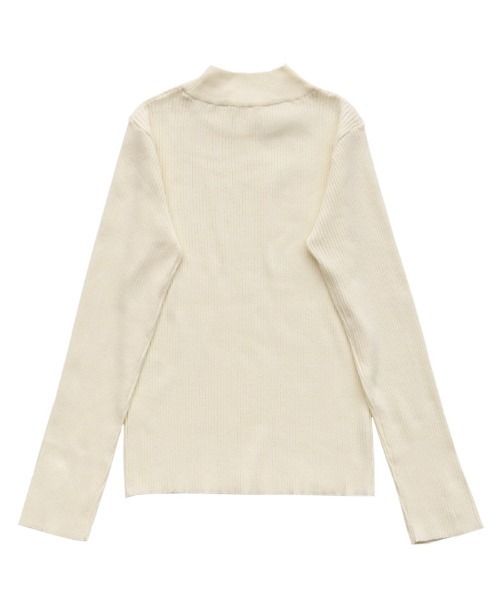 select MOCA（セレクトモカ）の「スリーブスリットプチハイリブニット（ニット/セーター・レディース・アイボリー/ブラック/グレー/ブラウン/ベージュ・FREE）」の13枚目の写真