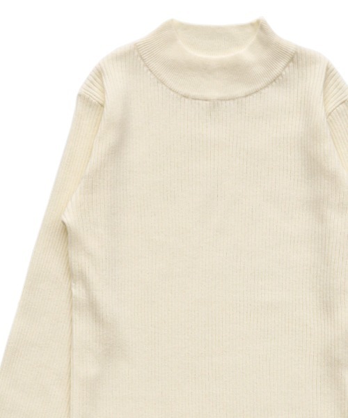 select MOCA（セレクトモカ）の「スリーブスリットプチハイリブニット（ニット/セーター・レディース・アイボリー/ブラック/グレー/ブラウン/ベージュ・FREE）」の14枚目の写真