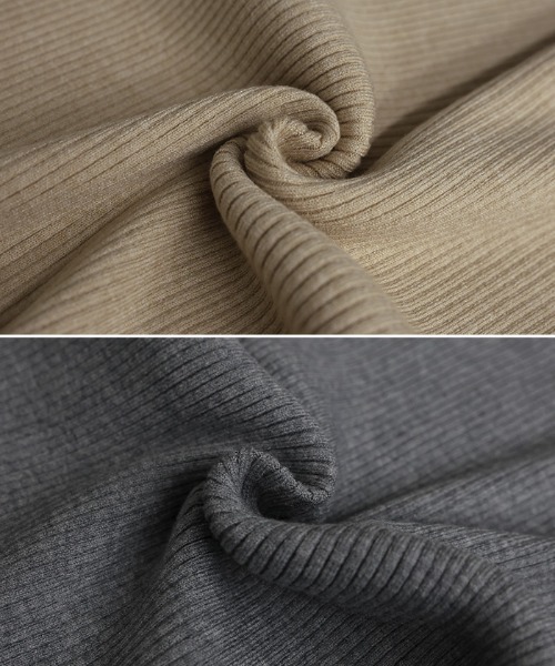 select MOCA（セレクトモカ）の「スリーブスリットプチハイリブニット（ニット/セーター・レディース・アイボリー/ブラック/グレー/ブラウン/ベージュ・FREE）」の16枚目の写真