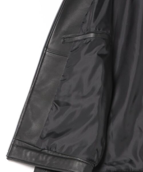 UNION STATION（ユニオンステーション）の「シープナッパシングルライダース（ライダースジャケット・メンズ・カーキ/ブラック/ネイビー・M/L/S/LL）」の5枚目の写真