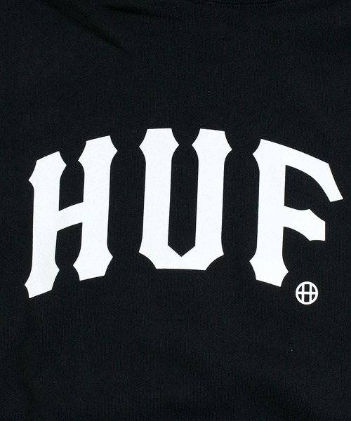 HUF（ハフ）の「アーチプルオーバーフーディ スウェットパーカー ARCH P/O HOODIE（パーカー・メンズ・ブラック/グレー系その他2・XL/L/M）」の6枚目の写真
