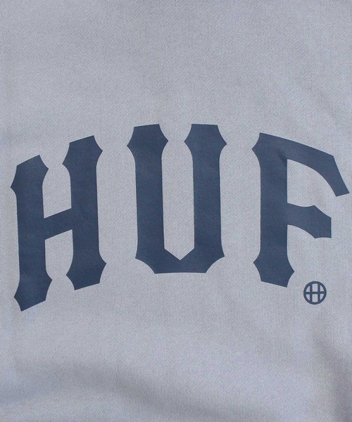 HUF（ハフ）の「アーチプルオーバーフーディ スウェットパーカー ARCH P/O HOODIE（パーカー・メンズ・ブラック/グレー系その他2・XL/L/M）」の11枚目の写真