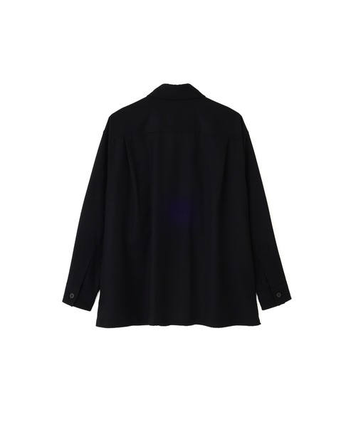 MARGARET HOWELL（マーガレットハウエル）の「MERINO CASHMERE FLANNEL（シャツ/ブラウス・メンズ・ブラック・LARGE/MEDIUM/SMALL）」の7枚目の写真