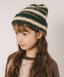 キッズのハンチング/ベレー帽（グリーン・カーキ/緑色系）ファッション