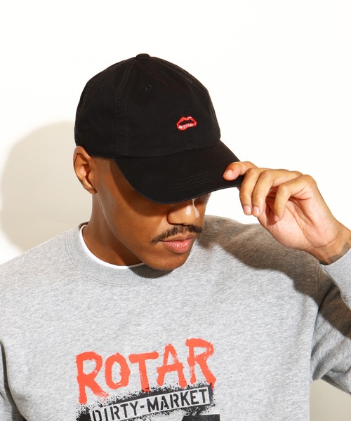 ROTAR(ローター)の「Lip logo Washed Cotton CAP(キャップ・メンズ・ベージュ/ネイビー/ブラック・FREE)」の4枚目の写真