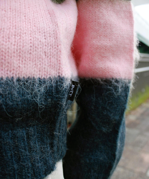 BoTT / ボット Striped Mohair Knit 【公式通販】