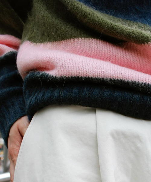 BoTT / ボット Striped Mohair Knit 【公式通販】