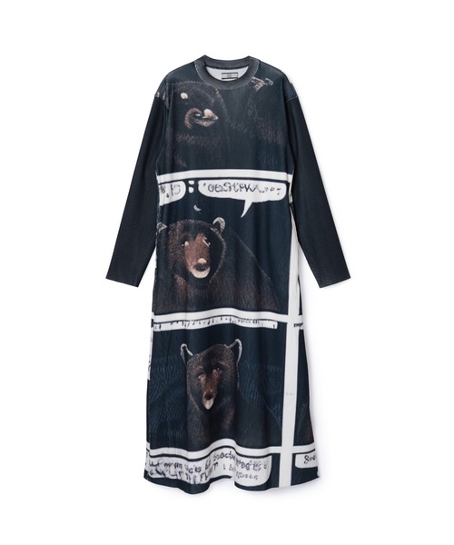 NON TOKYO（ノントーキョー）の「NON TOKYO/ノントーキョー/プリントリブ長袖ワンピース（ワンピース・レディース・その他/カモフラージュ/その他2・1/2）」の4枚目の写真