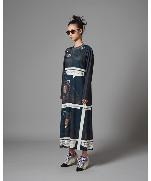 NON TOKYO（ノントーキョー）の「NON TOKYO/ノントーキョー/プリントリブ長袖ワンピース（ワンピース・レディース・その他/カモフラージュ/その他2・1/2）」の7枚目の写真