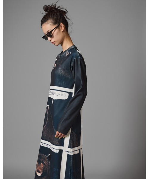 NON TOKYO（ノントーキョー）の「NON TOKYO/ノントーキョー/プリントリブ長袖ワンピース（ワンピース・レディース・その他/カモフラージュ/その他2・1/2）」の9枚目の写真