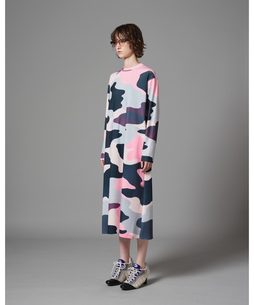 NON TOKYO（ノントーキョー）の「NON TOKYO/ノントーキョー/プリントリブ長袖ワンピース（ワンピース・レディース・その他/カモフラージュ/その他2・1/2）」の6枚目の写真