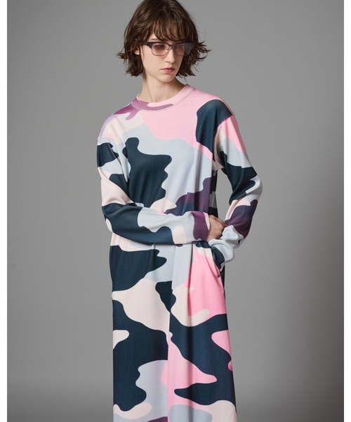 NON TOKYO（ノントーキョー）の「NON TOKYO/ノントーキョー/プリントリブ長袖ワンピース（ワンピース・レディース・その他/カモフラージュ/その他2・1/2）」の11枚目の写真