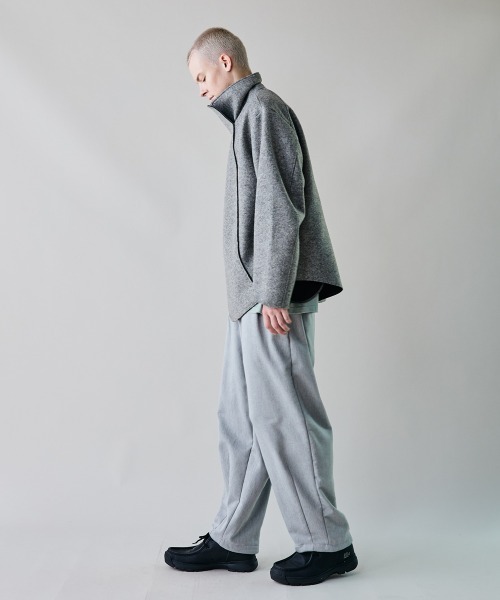 rehacer（レアセル）の「rehacer : Wave Melton Jacket / ウエーブ メルトン ジャケット（テーラードジャケット・メンズ・ブラック/グレー・SMALL/LARGE/MEDIUM）」の8枚目の写真