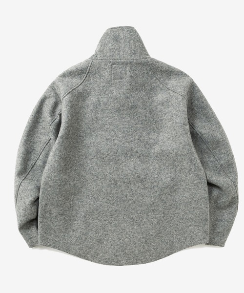 rehacer（レアセル）の「rehacer : Wave Melton Jacket / ウエーブ メルトン ジャケット（テーラードジャケット・メンズ・ブラック/グレー・SMALL/LARGE/MEDIUM）」の17枚目の写真