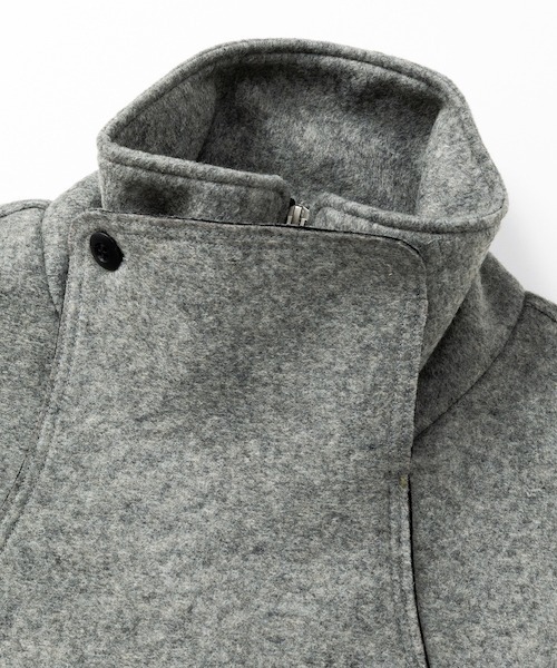 rehacer（レアセル）の「rehacer : Wave Melton Jacket / ウエーブ メルトン ジャケット（テーラードジャケット・メンズ・ブラック/グレー・SMALL/LARGE/MEDIUM）」の18枚目の写真