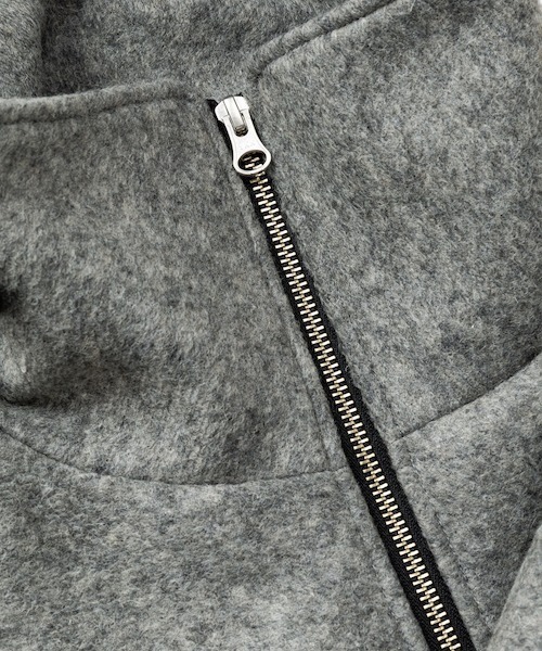 rehacer（レアセル）の「rehacer : Wave Melton Jacket / ウエーブ メルトン ジャケット（テーラードジャケット・メンズ・ブラック/グレー・SMALL/LARGE/MEDIUM）」の19枚目の写真