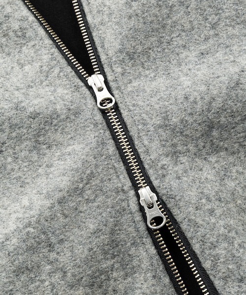 rehacer（レアセル）の「rehacer : Wave Melton Jacket / ウエーブ メルトン ジャケット（テーラードジャケット・メンズ・ブラック/グレー・SMALL/LARGE/MEDIUM）」の20枚目の写真